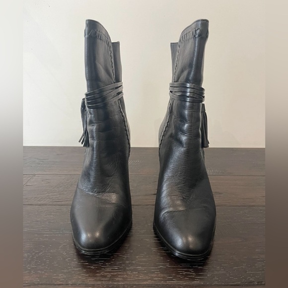 Coach booties. Used once. No scuffs. - Picture 1 of 6